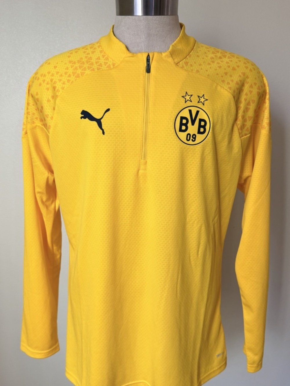 Puma BVB Borussia Dortmund Men's Soccer Training Fleece Sz L